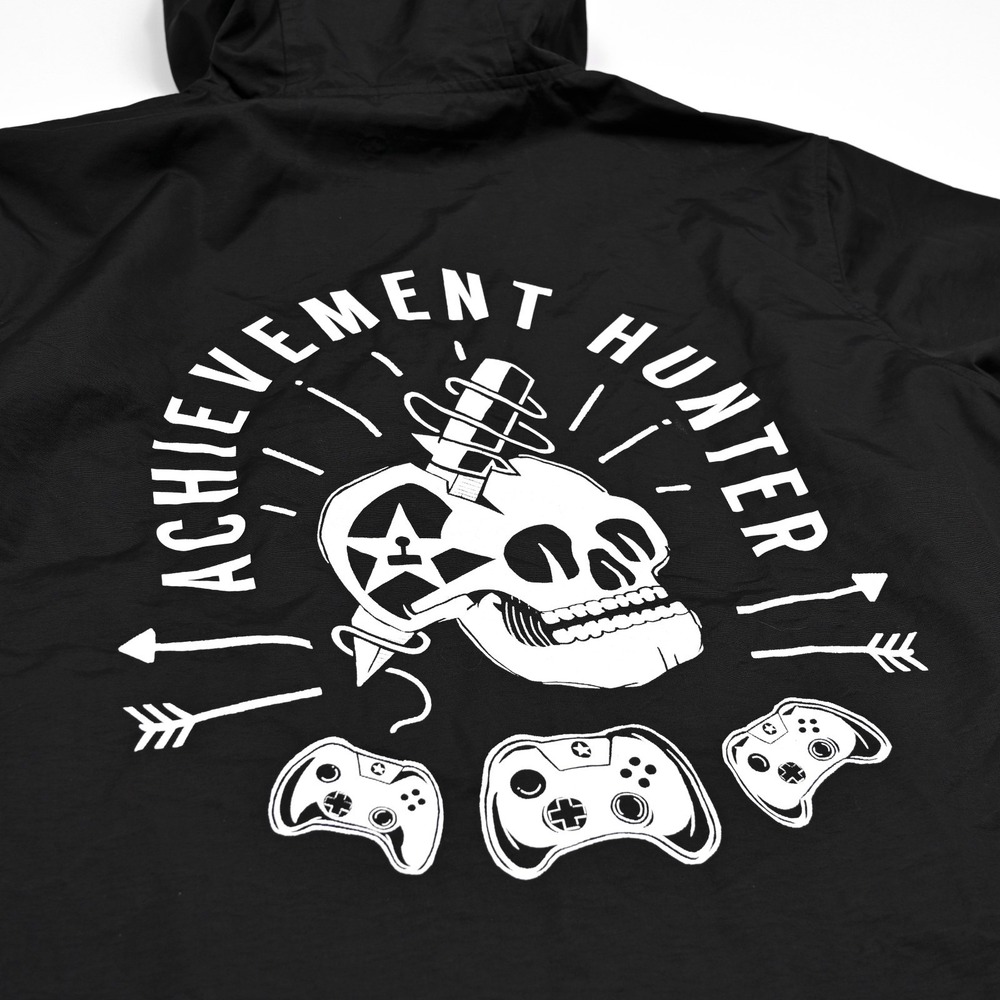 Achievement Hunter Jacket Mens Medium Rare‎ AH Japan Anorak Skull Xbox Gorpcore